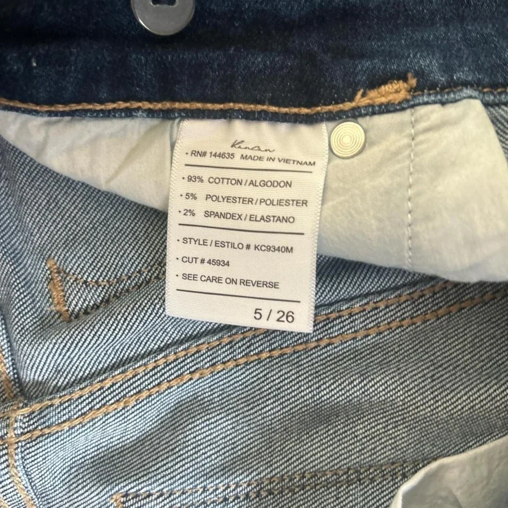 KanCan Blue distressed flare jeans women's 5/26 KC9340M - Picture 4 of 5